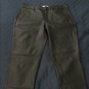 Zara Faux Leather Chinos
